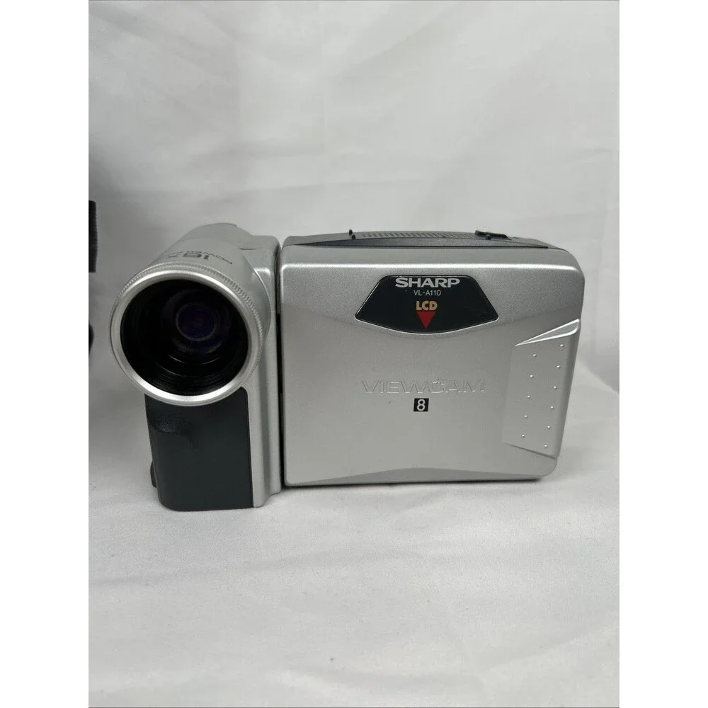 Sharp VL-A110 ViewCam 8 Camcorder Tape Camera 16x Power Zoom Tested